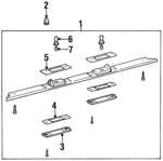 8127050050 - : License Lamp for Lexus: LS400 Image