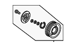 3890066VJ01 - HVAC: Clutch &amp; Pulley for Honda Image