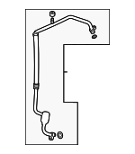 80312T60J01 - HVAC: Front Suction Hose for Honda Image
