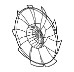 1902064AA01 - Cooling System: Fan Blade for Honda Image