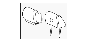 20757994 - Body: Light Cashmere Front Seat Head Restraint for GM Image