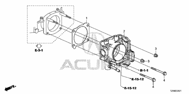 Throttle Body (3.0L) for 2017 Acura MDX #0