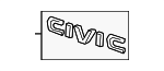 75722TBAA00 - Body: Nameplate for Honda: Civic Image