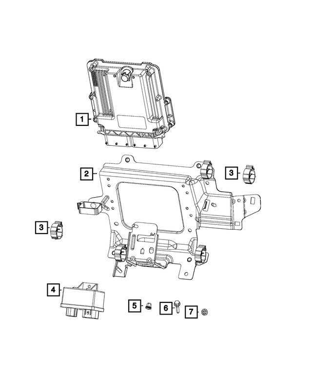 68201746AA - Electrical: Wiring Clip for Mopar Image