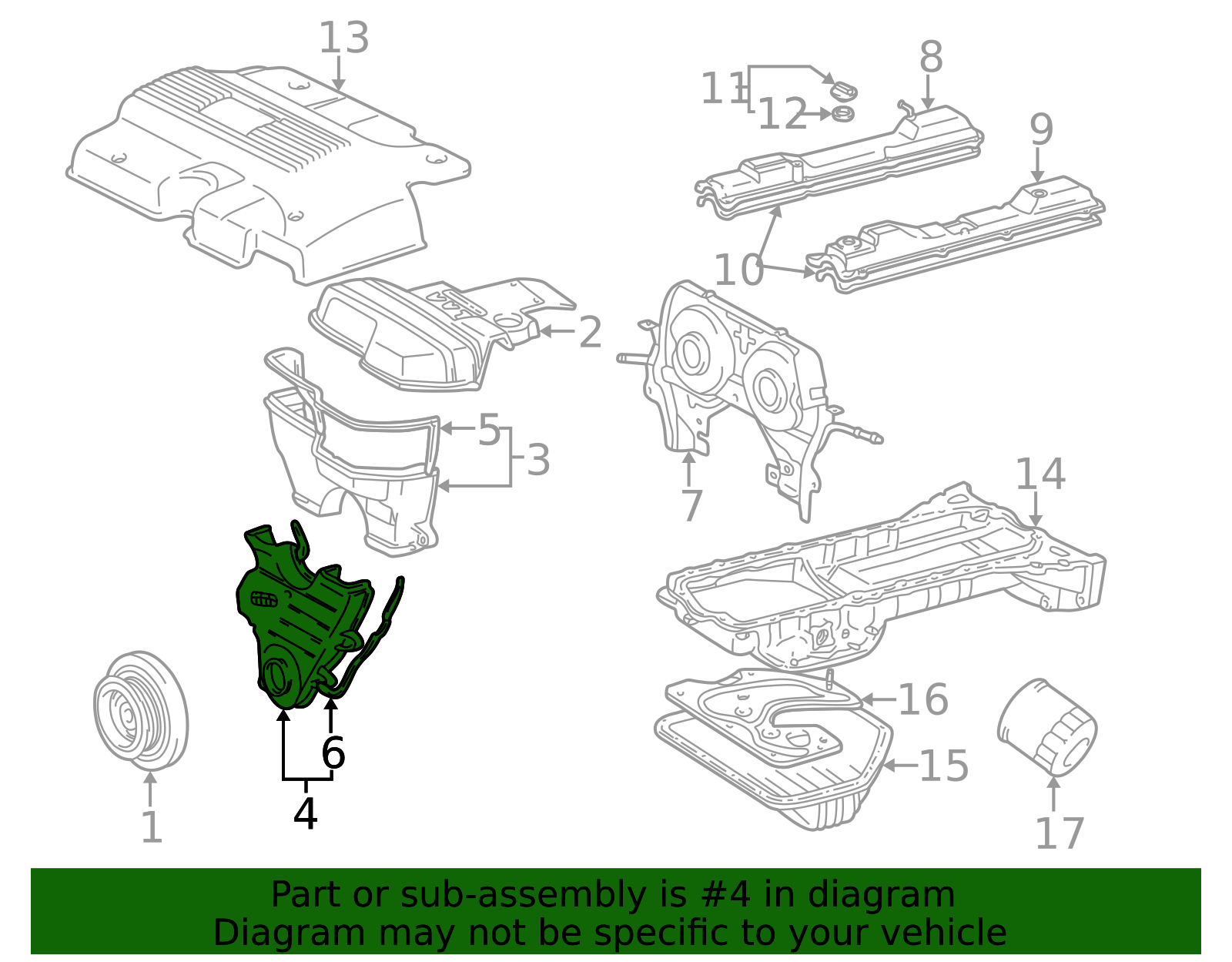 1992-2005 Lexus Engine Timing Cover 11302-46031 | OEM Parts Online