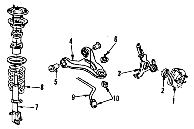7470002 - Suspension: Front Wheel Bearing for GM Image