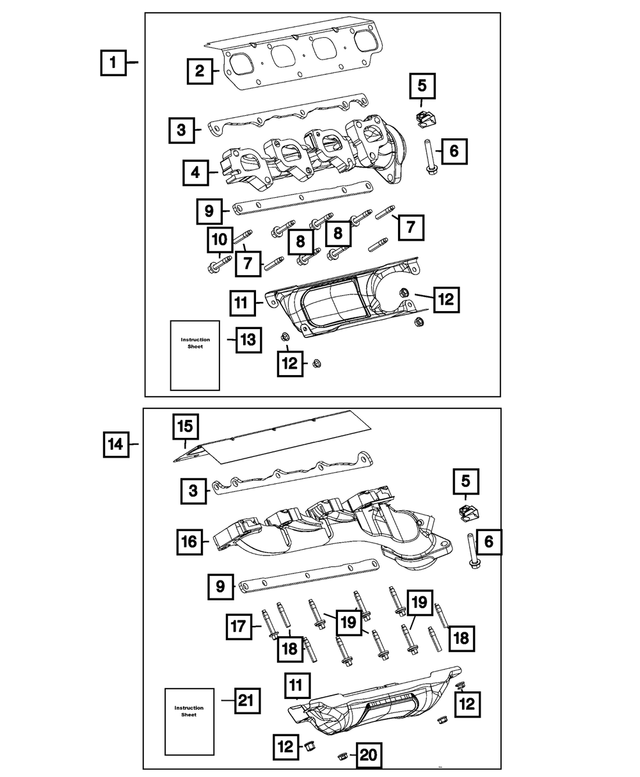 « 68365738AA – 5.7L HEMI Gas; Engine : Echappement Collecteur pour Mopar Image »