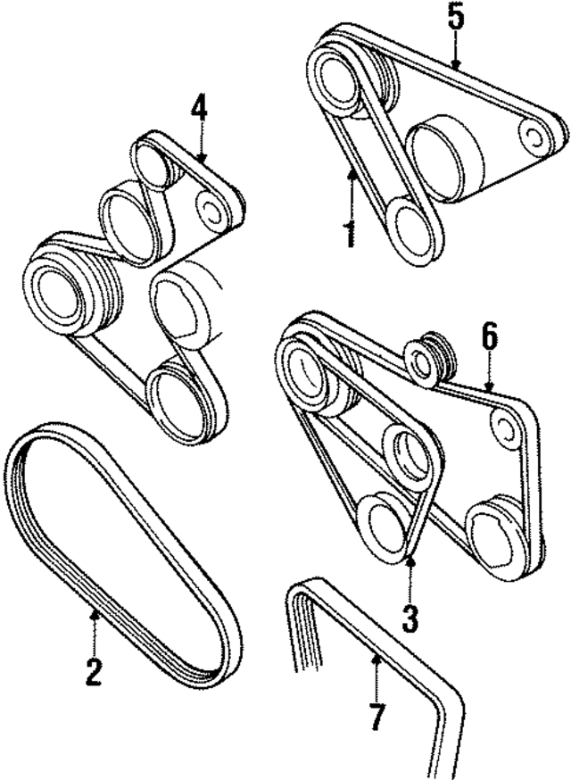37903137G - : Accessory Drive Belt for Volkswagen Image
