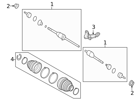 Drive Axles for 2010 Ford Flex #0