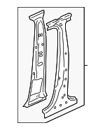 8W0810074A - Body: Center Pillar for Audi: A4, A4 allroad, A4 Quattro, S4 Image