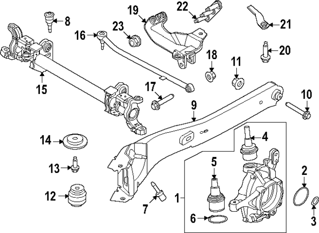 LC3Z3010E - : Axle Beam for Ford: F-450 Super Duty Image