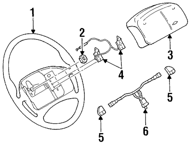 16760534 - Steering: Steering Wheel for GM Image
