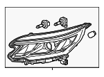 33100T1WA41 - : 2015-2016 Honda CR-V - Headlight Assembly R for Honda: CR-V Image
