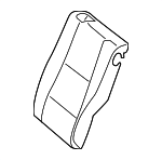 21392089009E38 - Body: Seat Back Cover for Mercedes-Benz Image