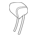 21397019509A84 - Body: Headrest, Center for Mercedes-Benz Image