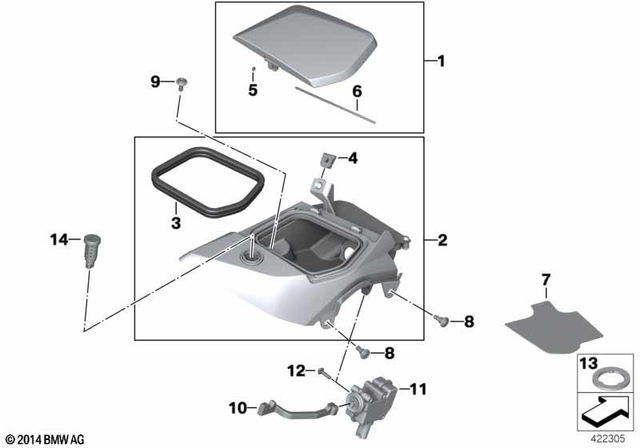 46638544950 - : Seal Flap, Right for BMW-Motorrad Image