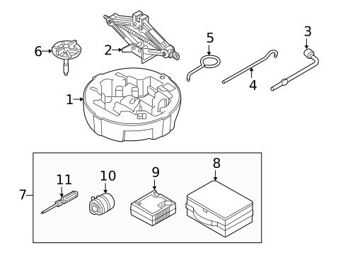 Jack & Components for 2018 Kia Optima #0