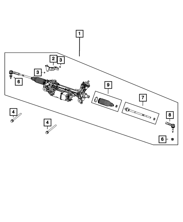 68631125AA - Steering: Rack And Pinion Gear for Mopar Image image