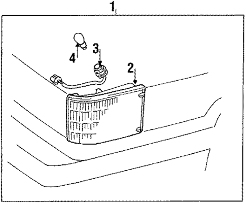 Corner Lamps for 1985 Toyota Van #0