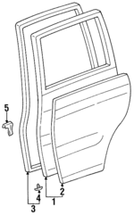 6700460130 - Body: Door Shell for Lexus: LX450 Image