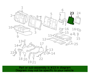 2009-2013 GM Armrest 25908016 GM | GMPartsDirect.com