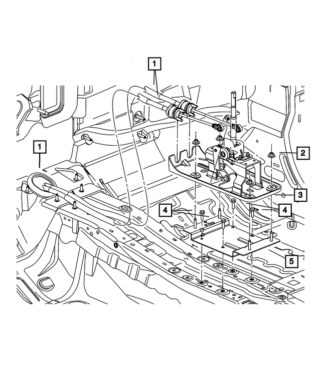 « 5106010AE – NVG Manual Transaxle 5 Speed : Transmission Selecteur pour Mopar Image »
