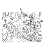 5106009AB - NVG Manual Transaxle 5 Speed: Gearshift Control Cable for Mopar Image