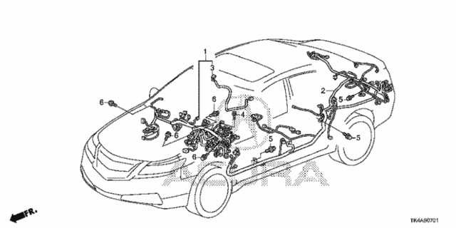 Wire Harness (2) for 2014 Acura TL #0