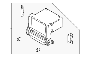 96160Q4210 - : Radio for Kia: Niro, Niro EV Image