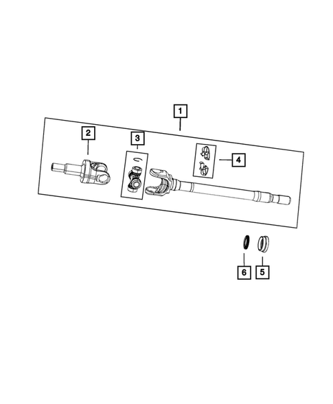 Front Axle Drive Shafts for 2019 Jeep Wrangler #1