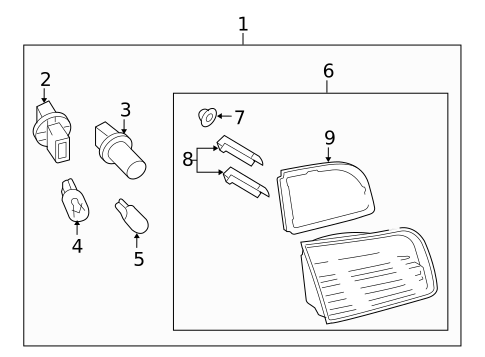 Combination Lamps for 2008 Mazda CX-9 #3