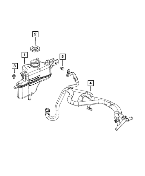 Engine Coolant Reservoir (Bottle) for 2013 Jeep Compass #1