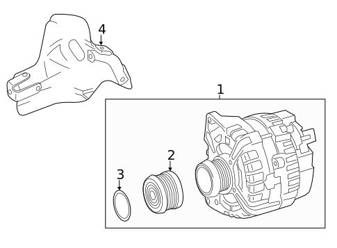 Alternator for 2016 Mercedes-Benz CLA 45 AMG&reg; #0