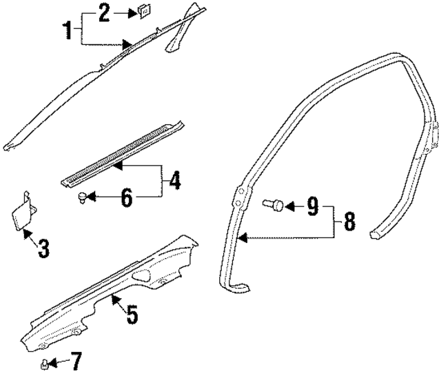 94016PA050 - : Sill Cover for Subaru Image