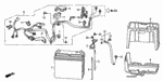 32117P65003 - Electrical/Exhaust/Heater/Fuel: HOLDER, CORRUGATED (15MM) (DARK BLUE) for Honda Image