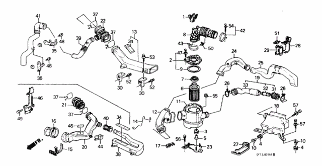 Air Cleaner (SI) ('88-'89) for 1988 Honda Prelude #0