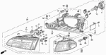 33102SR3A01 - Electrical/Exhaust/Heater/Fuel: HOUSING, R. for Honda Image