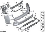 51125A4FFD3 - Vehicle Trim: Bumper Cover Primed Rear for BMW Image