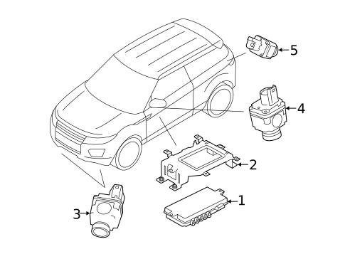 Electrical Components for 2012 Land Rover Range Rover Evoque #5