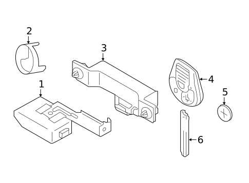 Keyless Entry Components for 2016 Chevrolet City Express #0
