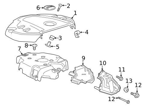 Engine Appearance Cover for 2019 Cadillac CTS #4