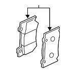 DA06MJL00PNW - Brakes: Value Advantageâ„¢ PAD KIT-FRONT for Infiniti Image