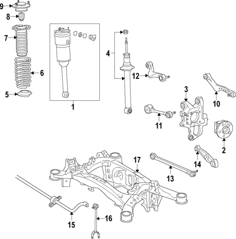 Rear Suspension for 2015 Lexus LS460 #1