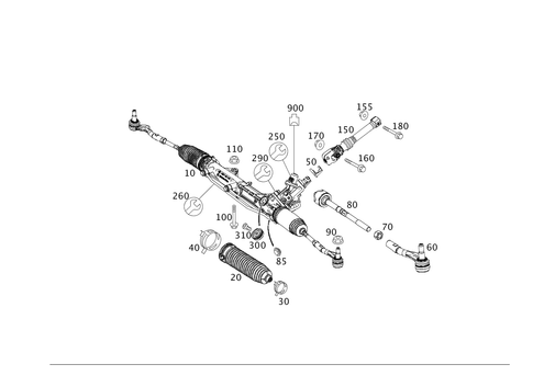 Steering Gear for 2014 Mercedes-Benz C350 #0