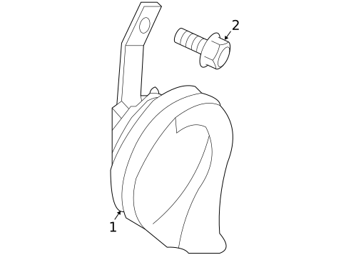 Horn for 2009 Nissan Altima #0