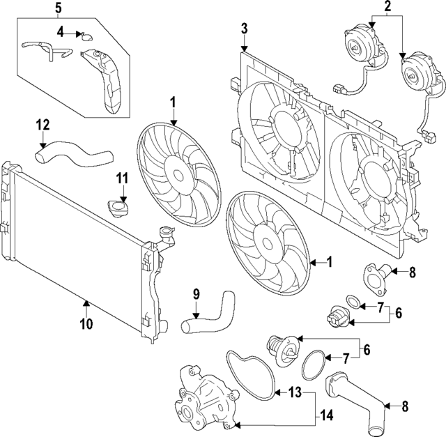 45161FN010 - : Lower Hose for Subaru Image