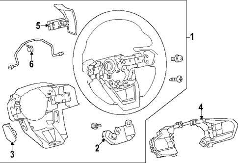 Steering Wheel & Trim for 2024 Lexus RZ300e #0