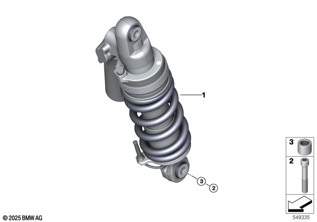33547107944 - : Spring Strut, Rear        for BMW-Motorrad Image