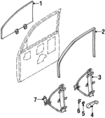 8972517400 - : Door Glass for Isuzu Image