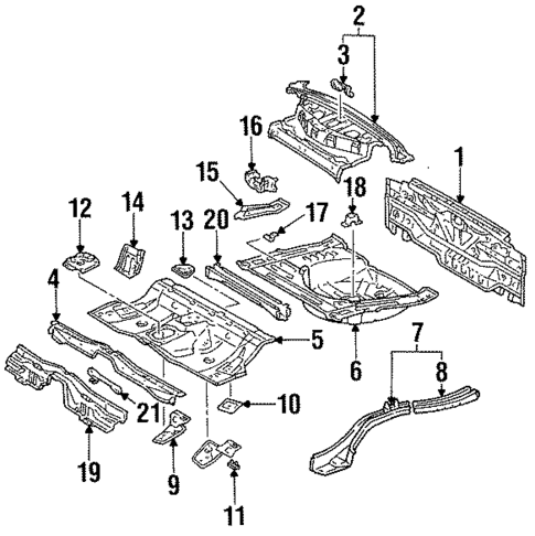 Rear Upper Body for 1998 Toyota Celica #0